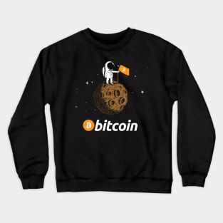 Bitcoin BTC Crypto To The Moon Crewneck Sweatshirt